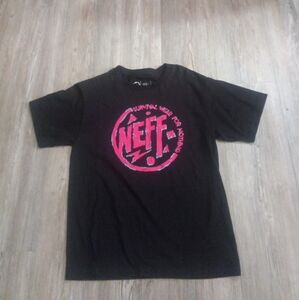 Neff Survival Wear For Nothing Black T shirt Kids Size Large Rare NWOT